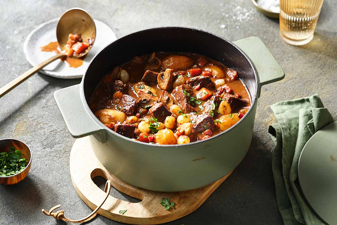 Rezeptmotiv Boeuf Bourguignon